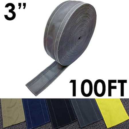 Electriduct Carpet Cable Cover, 100 ft L, 3 in W, 1 Channel, Nylon, Gray CC-SC-3-100-GY